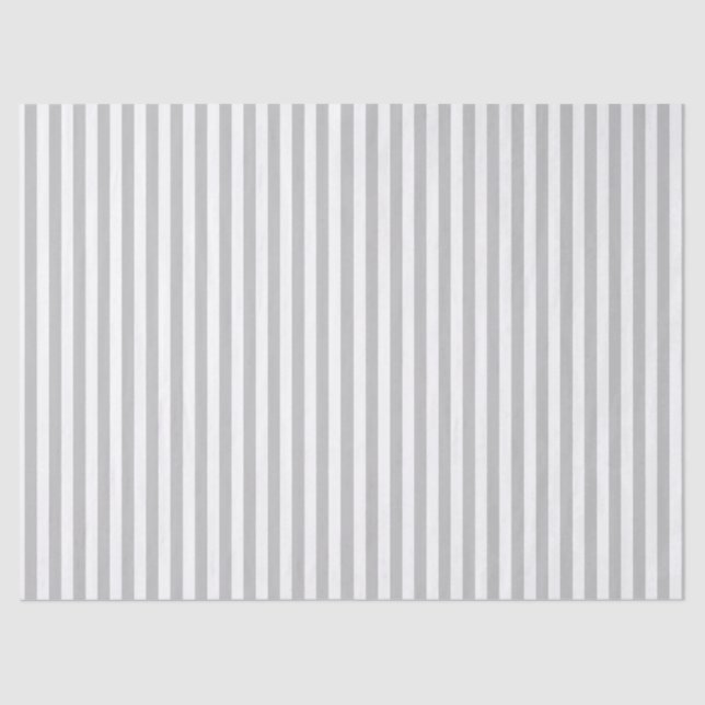 CLASSIC LIGHT GREY STRIPED TISSUE PAPER (Front)