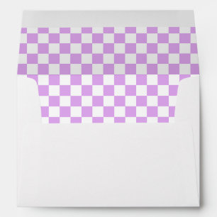 Classic light lavender chequerboard envelope