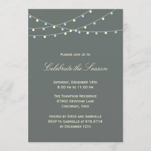 Classic Lights Holiday Party Invitation