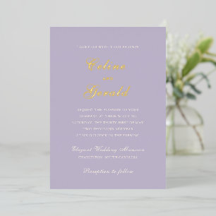 Classic Lilac Elegant Wedding