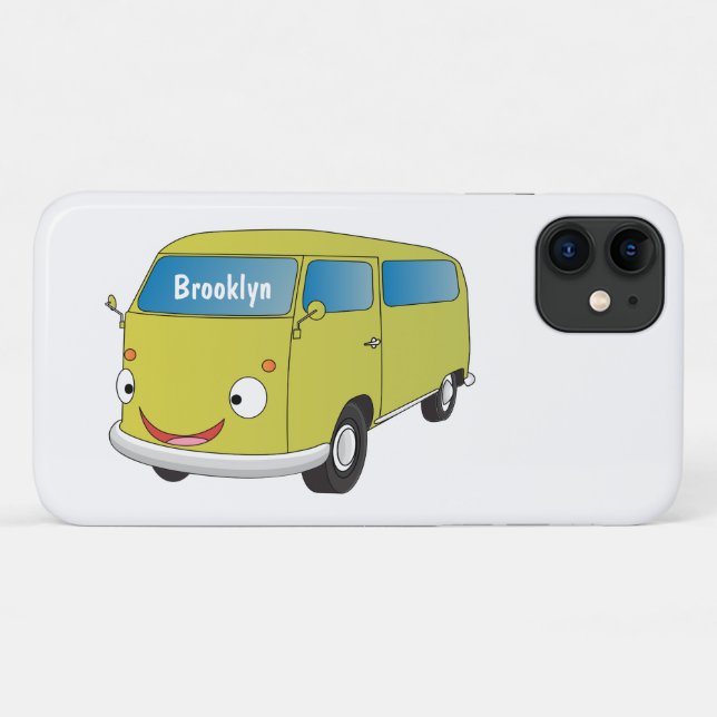 Classic lime green van cartoon Case-Mate iPhone case (Back (Horizontal))