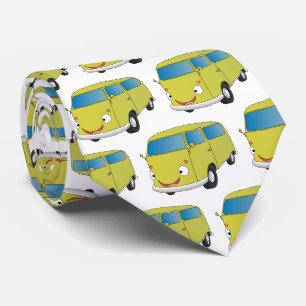 Classic lime green van cartoon tie