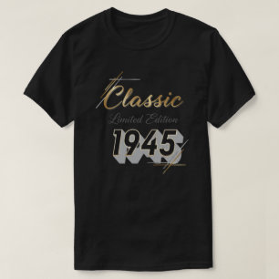 Classic Limited Edition 1945 Retro Metallic Design T-Shirt