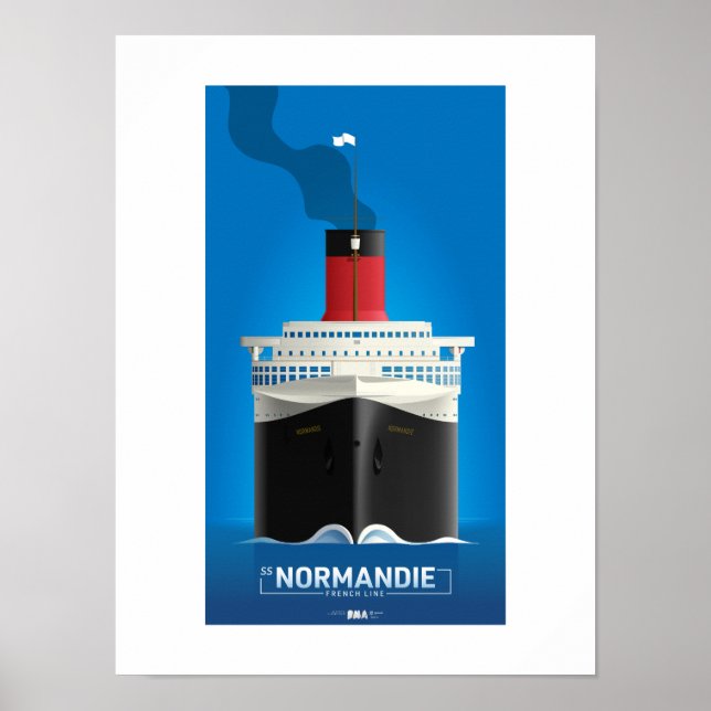 CLASSIC LINER SERIES - SS Normandie Poster (Front)