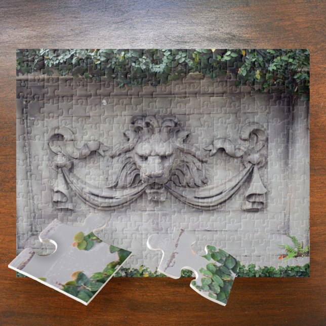 Classic Lion Head Architectural Relief Jigsaw Puzzle (Creator Uploaded)