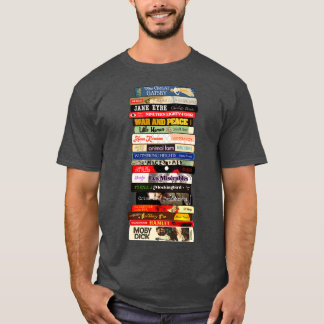 Classic Literature Books Stack T-Shirt