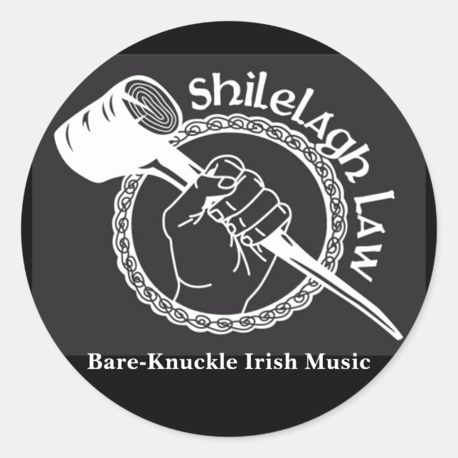 Classic logo classic round sticker (Front)