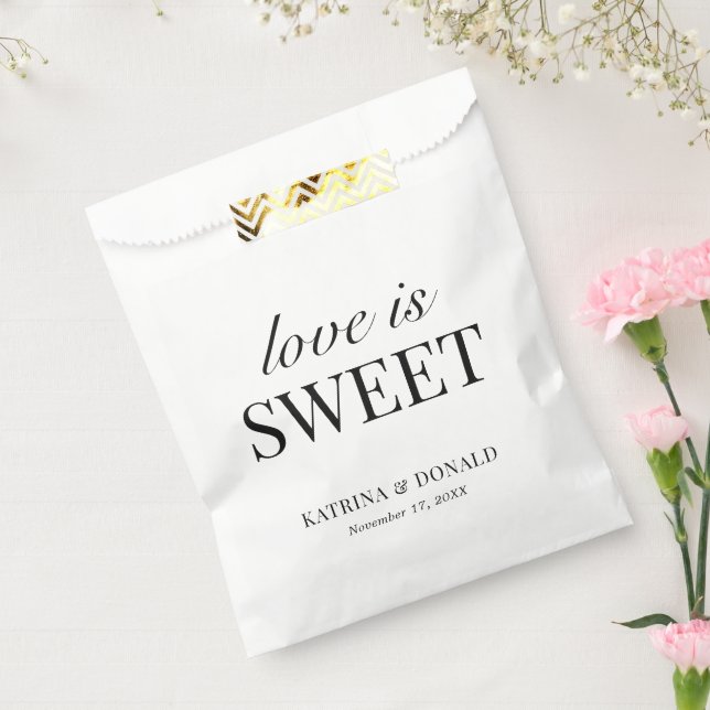 Classic Love is Sweet Bridal Shower | Wedding  Favour Bag (Sealed)