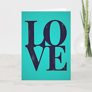 Classic Love Text Card