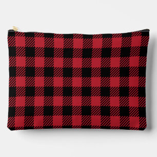 Classic Lumberjack Check Pattern Accessory Pouch