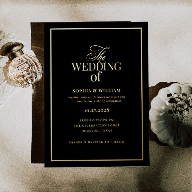 Classic Luxe Black | Wedding with Gold (Creator Uploaded)