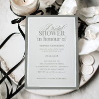 Classic Luxe | BRITISH Spelling Sage Bridal Shower