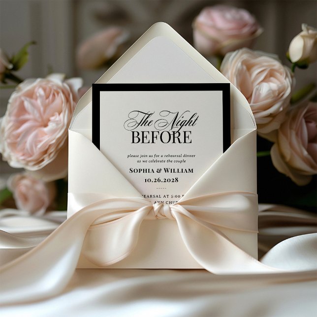Classic Luxe | Elegant Rehearsal Dinner Invitation (Creator Uploaded)