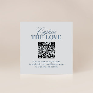 Classic Luxe QR Code Wedding Capture the Love Enclosure Card