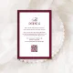 Classic Luxe | QR Code Wedding Guest Details Enclosure Card | Zazzle