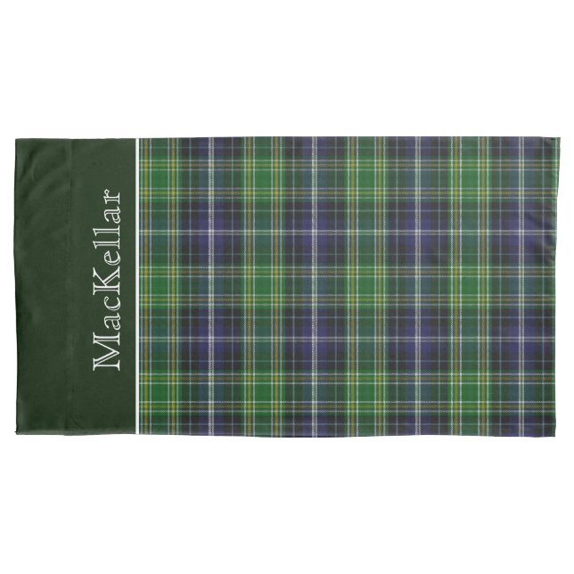 Classic MacKellar Tartan Plaid King Pillow Case (Front)