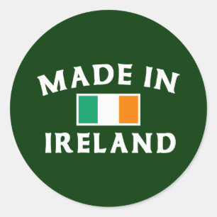 Classic Made In Ireland Round Sticker