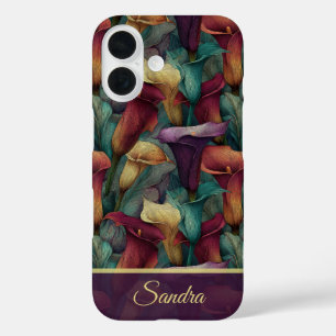 Classic Maid Of Honour Gift Calla Lilies Flower iPhone 16 Case