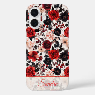 Classic Maid Of Honour Gift Rose Floral Custom iPhone 16 Case