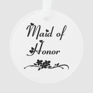 Classic Maid Of Honour Ornament