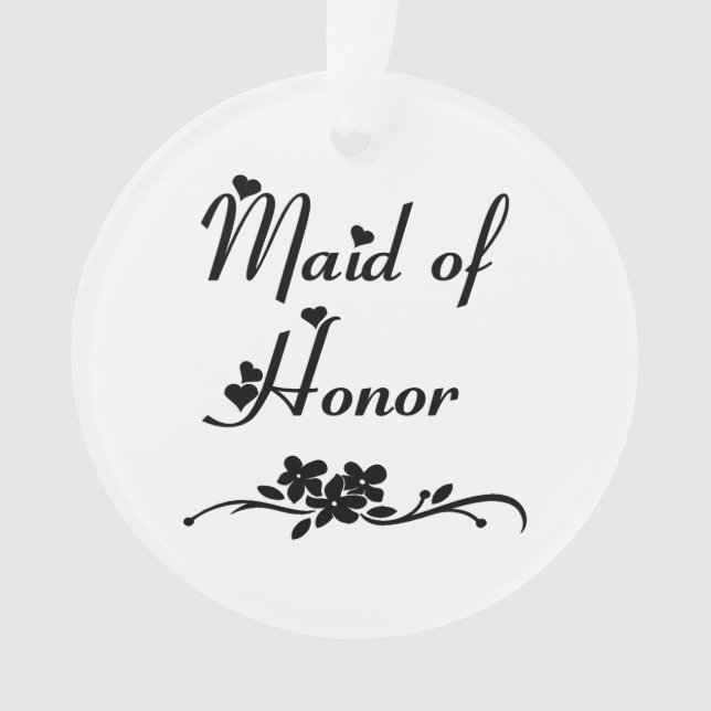 Classic Maid Of Honour Ornament (Front)