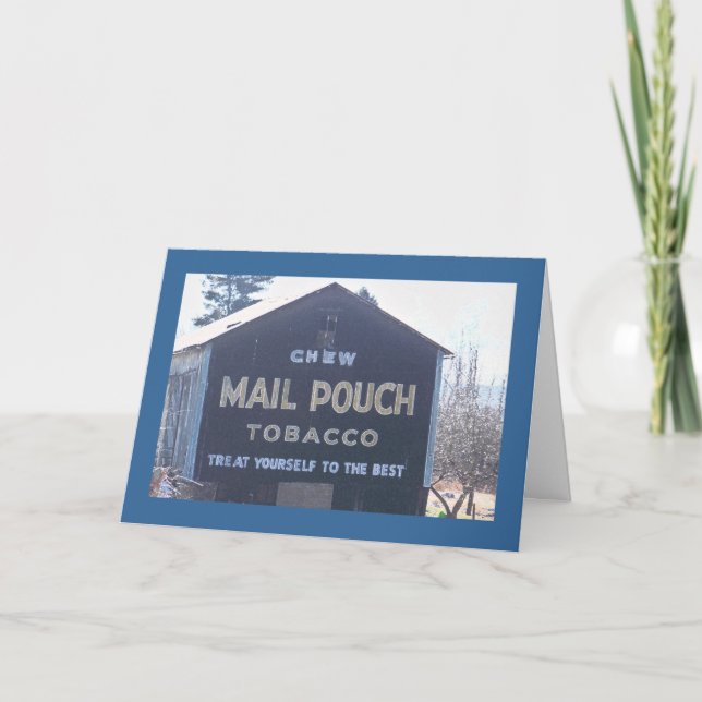 Classic Mail Pouch Advertisement on a Barn Card (Front)