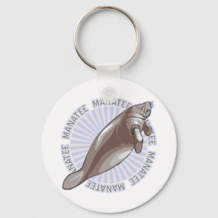 Classic Manatee Key Ring