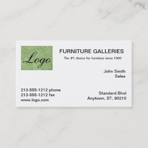 Classic Marmorino Green Logo Business Cards