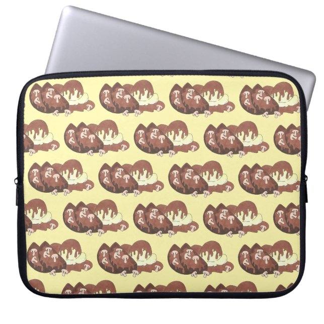Classic Meatloaf Mashed Potatoes Gravy Diner Food Laptop Sleeve (Front)