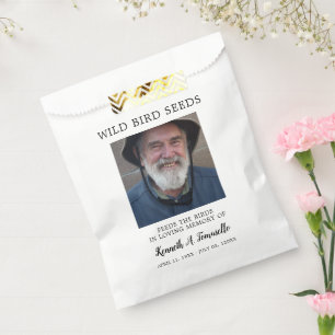 Classic Memorial Bird Seed Favour Bag