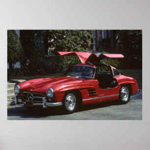 Classic Mercedes Benz SLR300 Gullwing Poster
