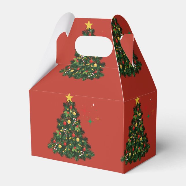  Classic Merry Christmas Favour Box (Front Side)