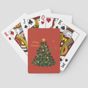 Classic Merry Christmas Playing Cards