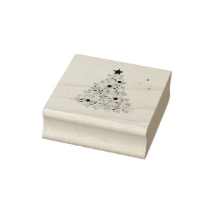 Classic Merry Christmas Rubber Stamp