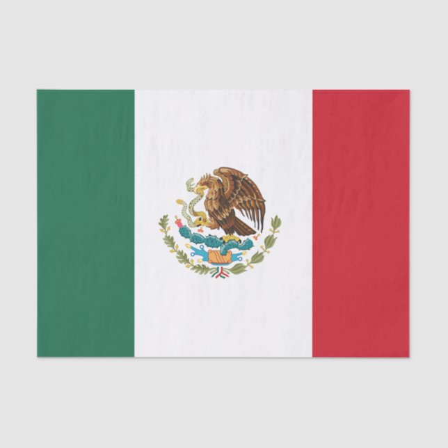 Classic Mexican Flag Tissue Paper (Front)