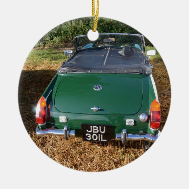 Classic MG Ceramic Tree Decoration (Front)