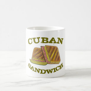 Classic Miami Cuban Sandwich Ham Pork Swiss Cheese Coffee Mug