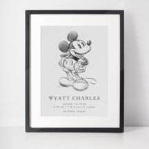 Classic Mickey Sketch Birth Stats