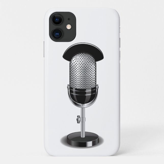 Classic Microphone Case-Mate iPhone Case (Back)