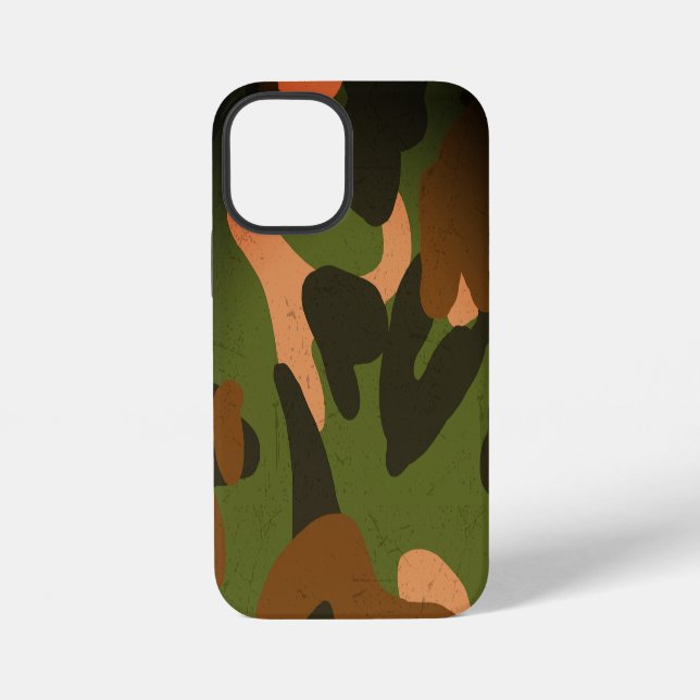 Classic Military Camo Pattern iPhone Case (Back)