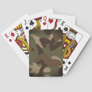 Classic Military Camo Pattern Playing Cards