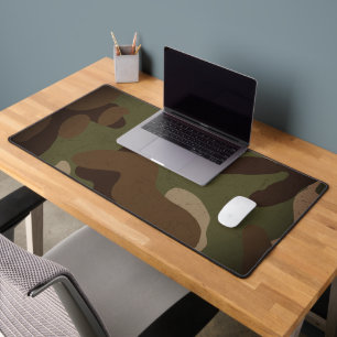 Classic Military Camouflage Pattern Desk Mat