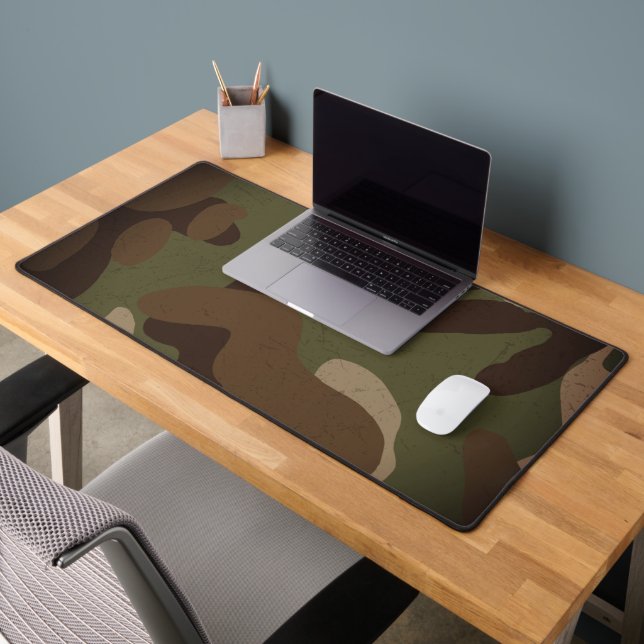 Classic Military Camouflage Pattern Desk Mat (Office 2)