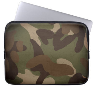 Classic Military Camouflage Pattern Laptop Sleeve