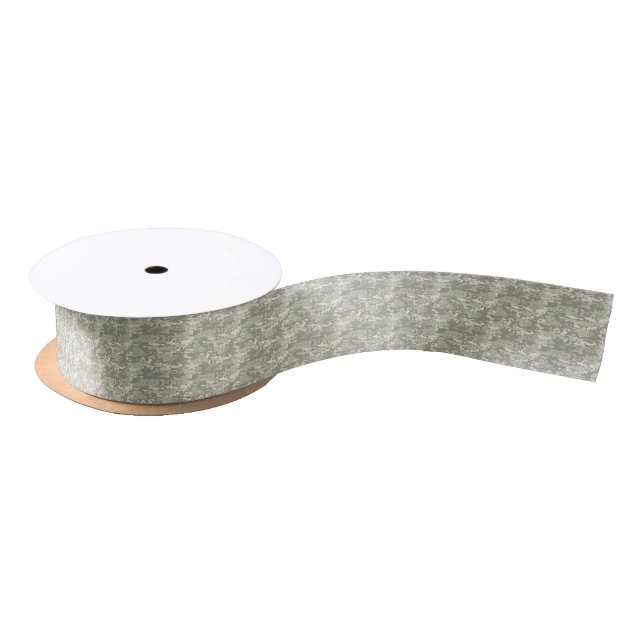Classic Military Digital Camo Pattern Satin Ribbon (Spool)