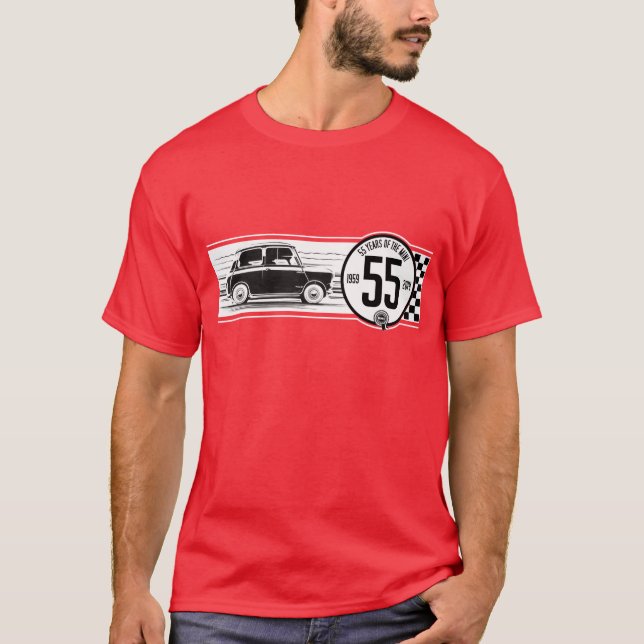 Classic Mini 55 Anniversary T Shirt (Front)