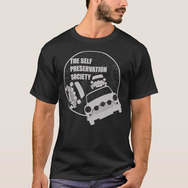 Classic Mini Cooper S - Italian Job - Reversed Ess T-Shirt (Front)