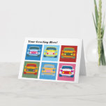 Classic Mini Greetings Card<br><div class="desc">Classic Mini Cooper Birthday or Fathers Day card. Exclusive design with cut out and build mini inside. Perfect greetings card for any classic austin or morris mini enthusiast.</div>