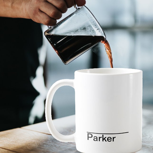 Classic Minimal Black and White  Coffee Mug (Creator Uploaded)