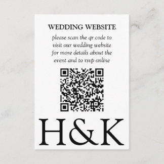 Classic Minimal Old Money Aesthetic Simple Wedding Enclosure Card